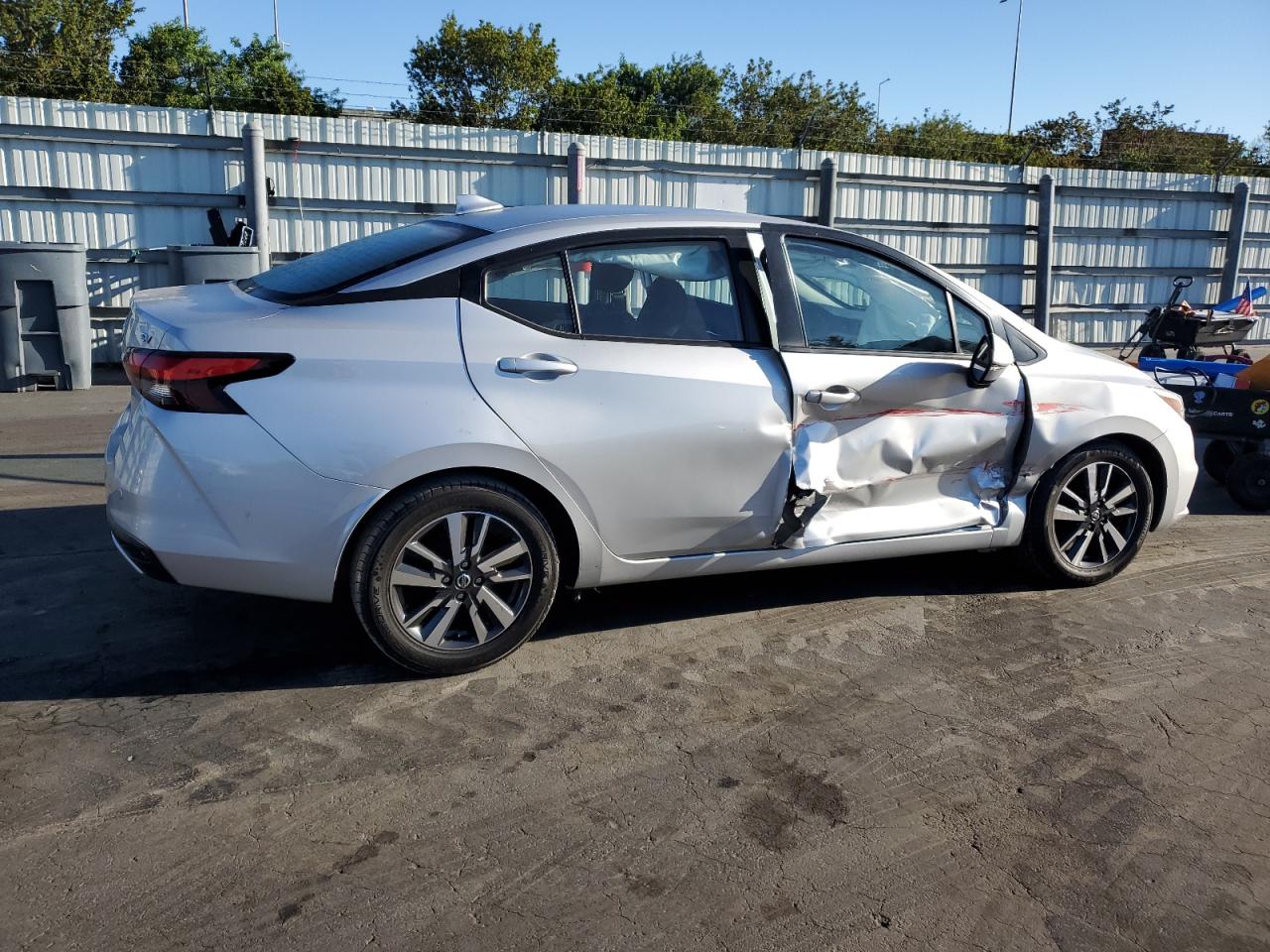 2021 Nissan Versa VIN 3N1CN8EV8ML835227 Copart auction photo, side damage thumbnail 3
