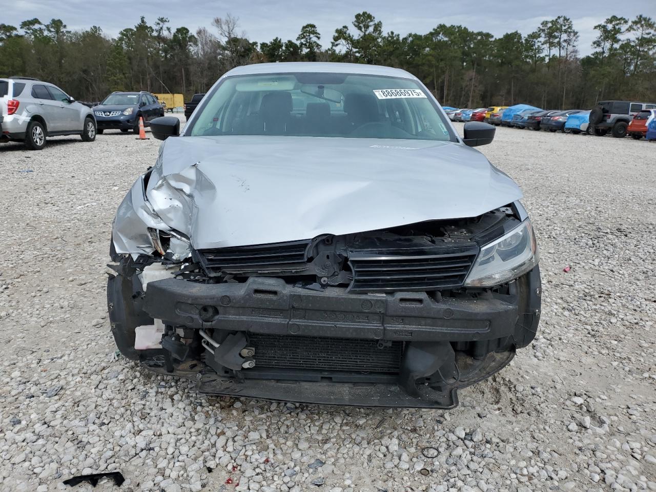 2014 Volkswagen Jetta VIN 3VW2K7AJ1EM219537 Copart auction photo, front end / side damage thumbnail 5