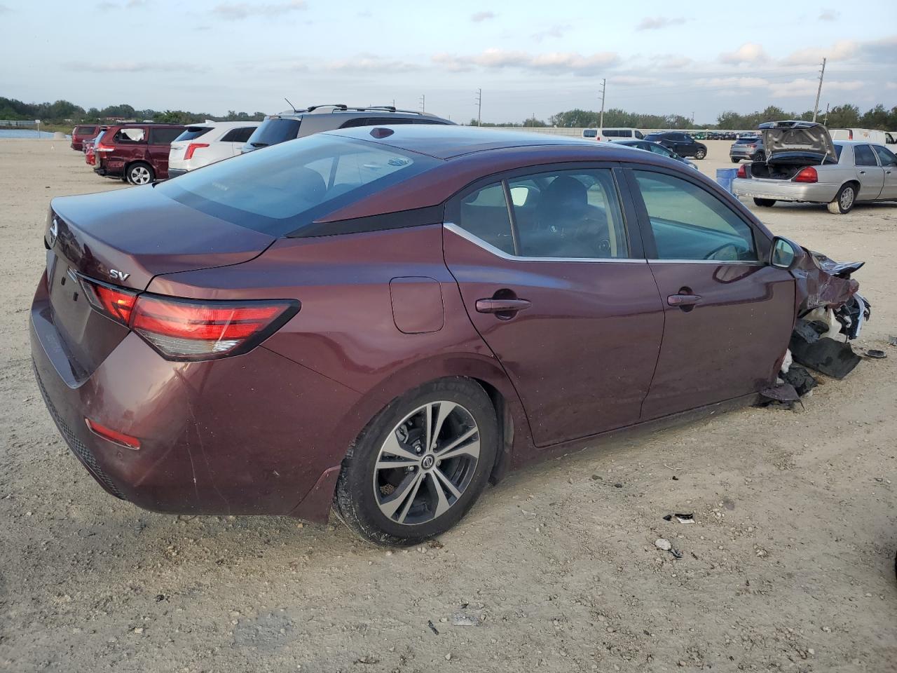 2021 Nissan Sentra VIN 3N1AB8CV1MY241858 Copart auction photo, front end / undercarriage damage thumbnail 3