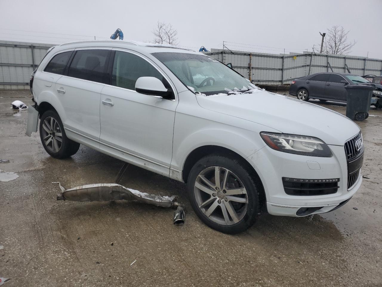 2014 Audi Q7 VIN WA1LMAFEXED013908 Copart auction photo, rear end / undercarriage damage thumbnail 4