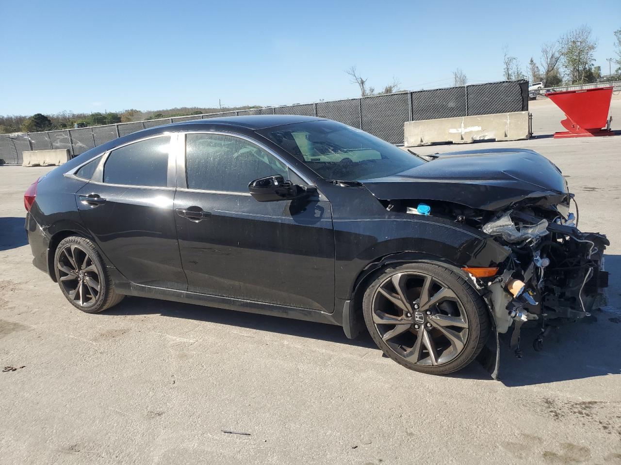 2020 Honda Civic VIN 2HGFC2F85LH582124 Copart auction photo, front end / side damage thumbnail 4
