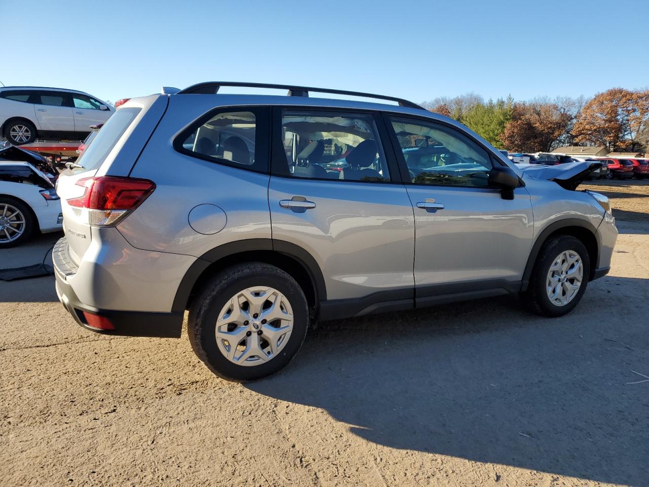 2020 Subaru Forester VIN JF2SKADC0LH407742 Copart auction photo, front end / side damage thumbnail 3