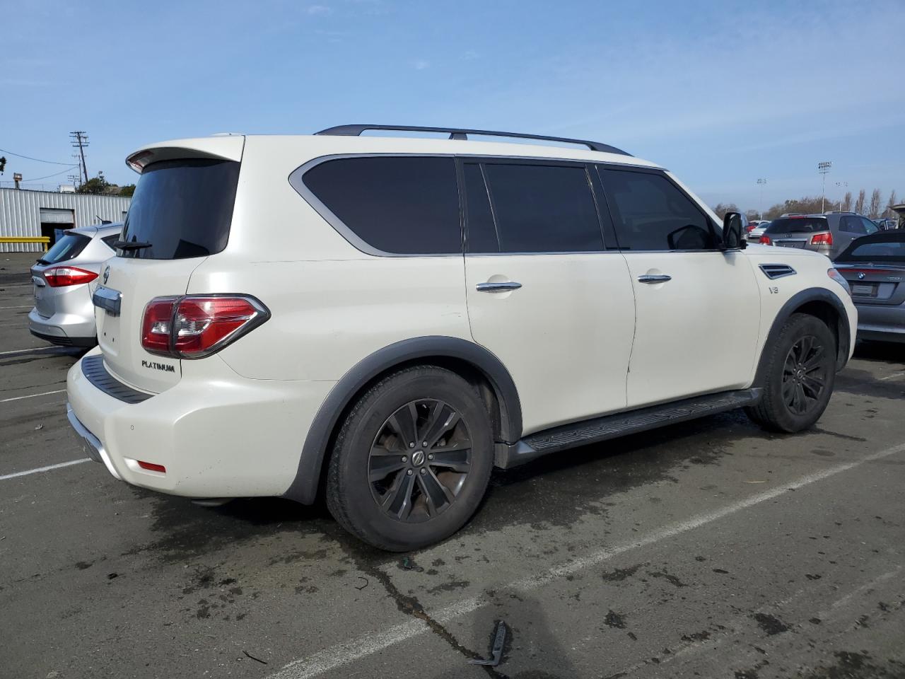 2018 Nissan Armada VIN JN8AY2NF5J9332619 Copart auction photo, side damage thumbnail 3