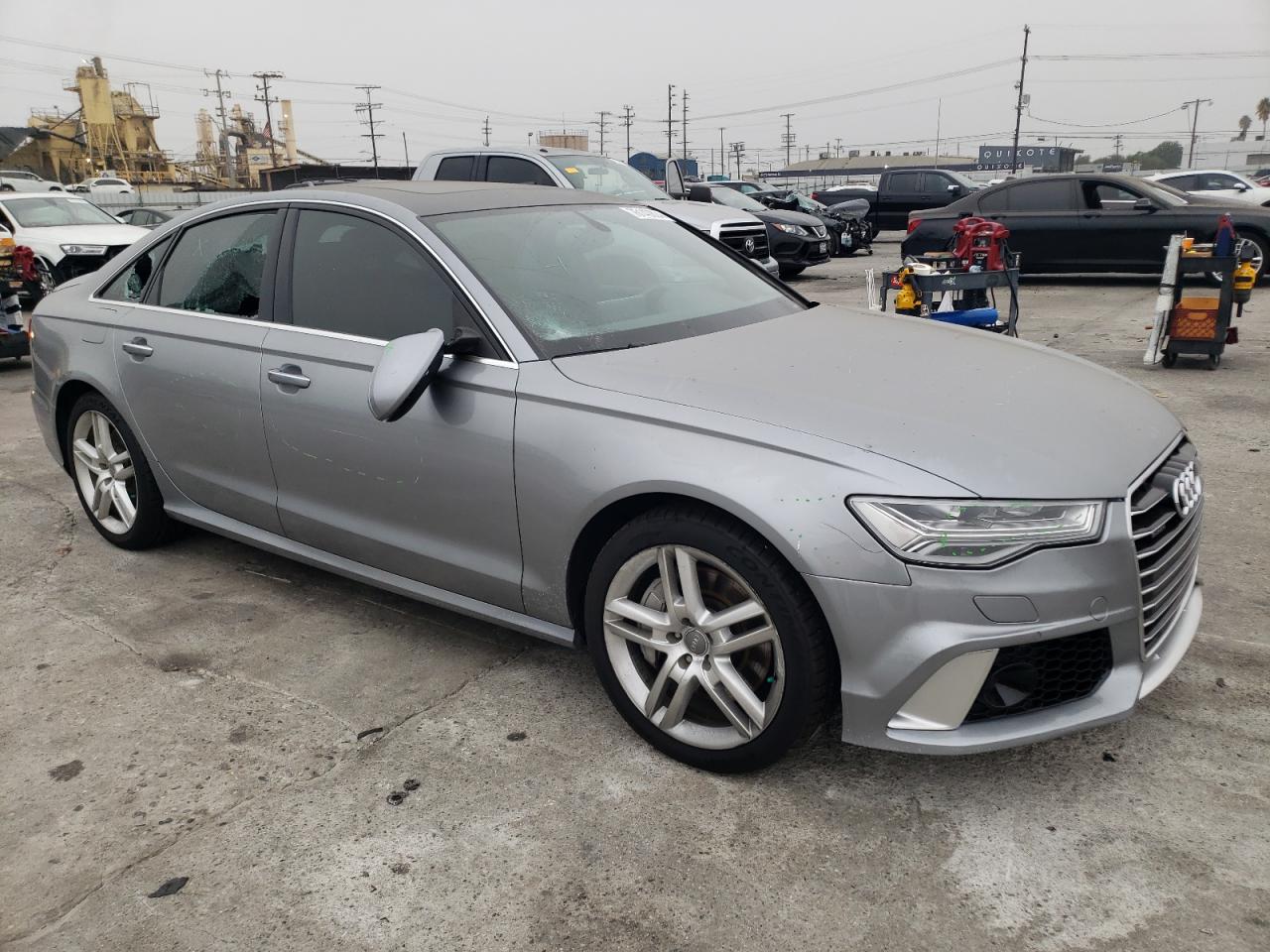 2016 Audi A6 VIN WAUGFAFC8GN007728 Copart auction photo, vandalism damage thumbnail 4