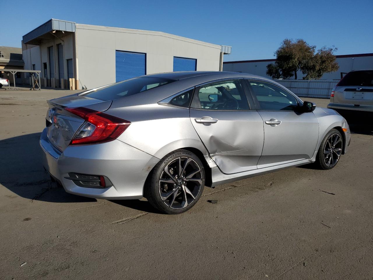 2019 Honda Civic VIN 19XFC2F8XKE213817 Copart auction photo, side damage thumbnail 3