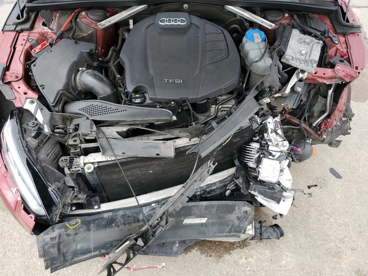 2018 Audi A5 VIN WAUENCF51JA122287 Copart auction photo, front end / rear end damage thumbnail 11
