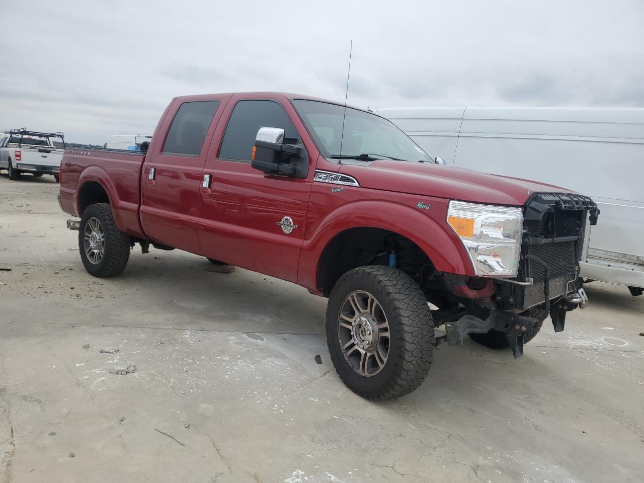2015 Ford F350 VIN 1FT8W3BTXFEB43009 Copart auction photo, front end damage thumbnail 4
