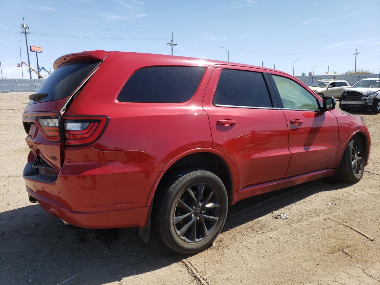 2018 Dodge Durango VIN 1C4SDJCTXJC100955 Copart auction photo, burn damage thumbnail 3