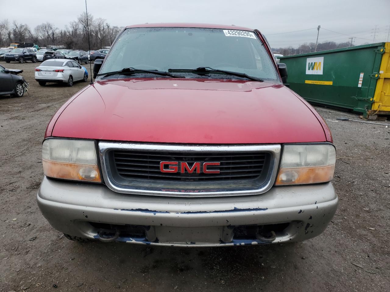 2001 GMC Jimmy VIN 1GKDT13W012159836 Copart auction photo, rear end damage thumbnail 5