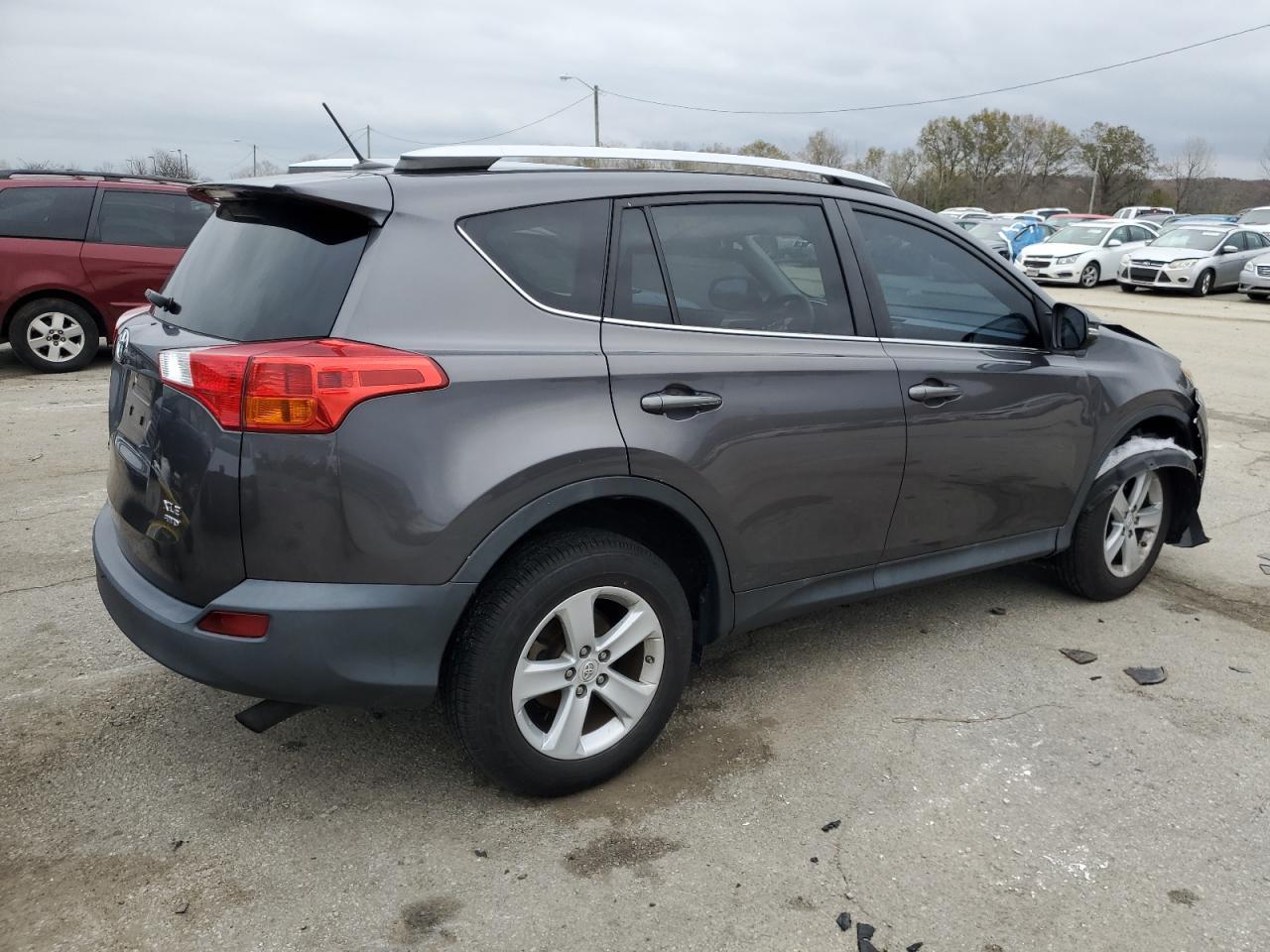 2014 Toyota RAV 4 VIN 2T3RFREV2EW202212 Copart auction photo, front end / side damage thumbnail 3