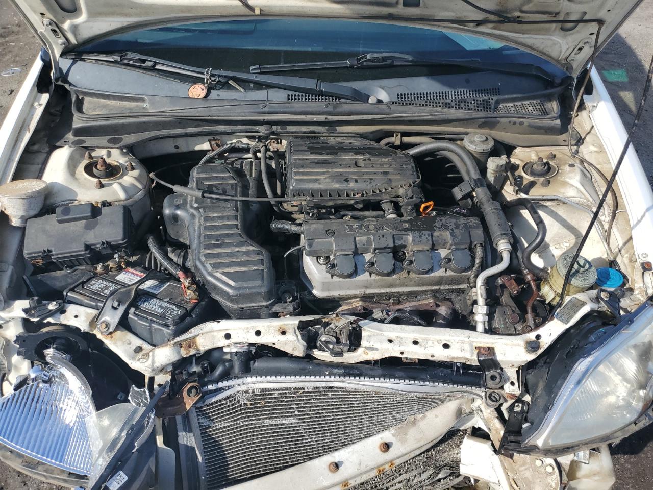 2003 Honda Civic VIN 1HGES15363L021710 Copart auction photo, all over damage thumbnail 12