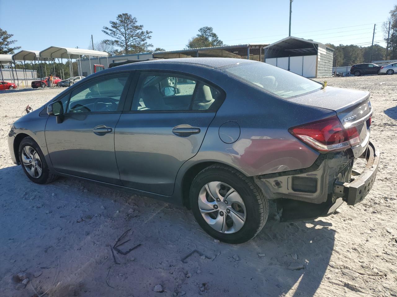 2013 Honda Civic VIN 19XFB2F55DE089158 Copart auction photo, rear end damage thumbnail 2