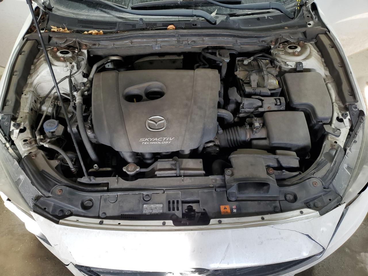 2014 Mazda 3 VIN JM1BM1W73E1189736 Copart auction photo, front end / side damage thumbnail 11