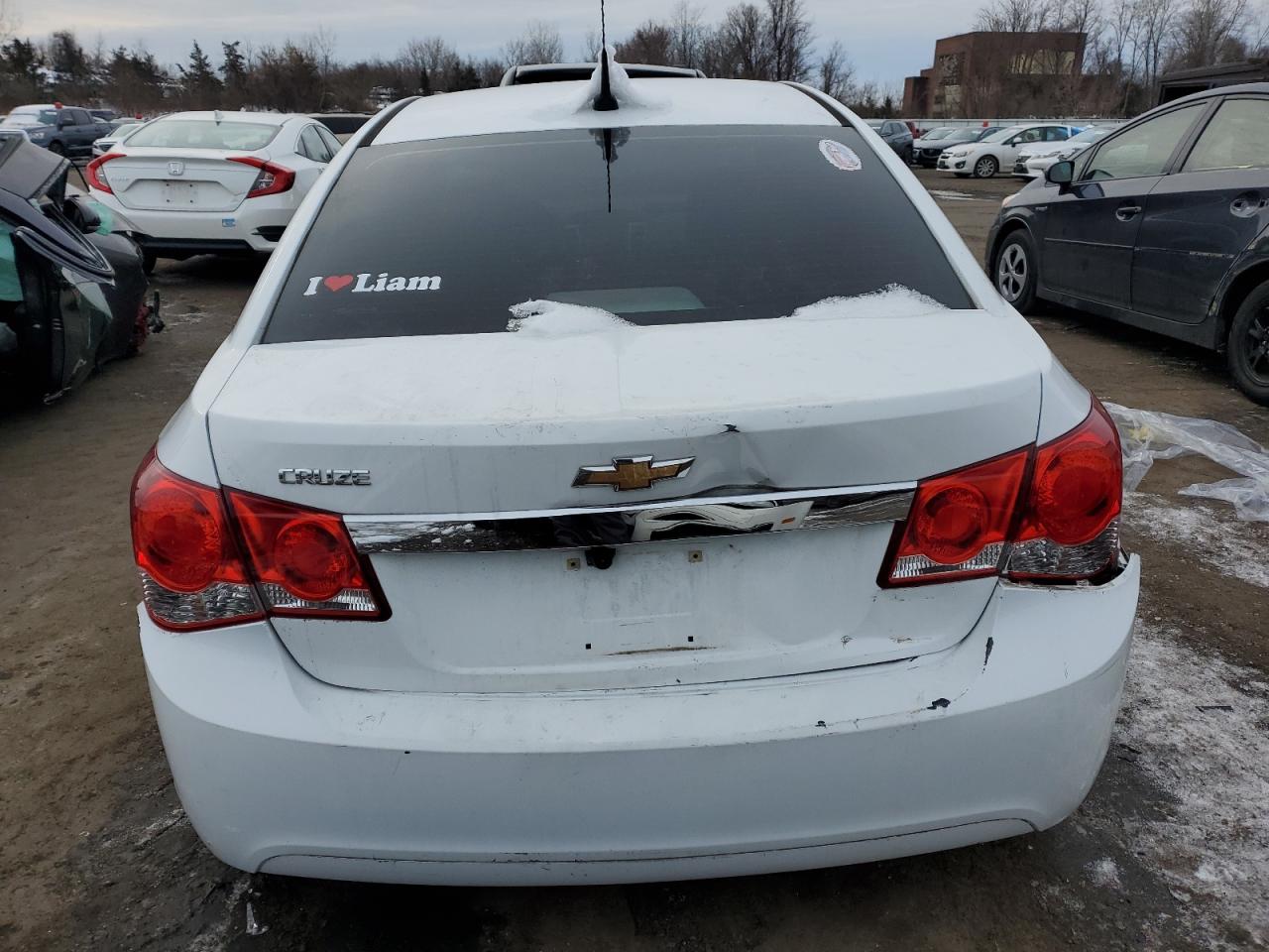 2011 Chevrolet Cruze VIN 1G1PC5SH0B7272038 Copart auction photo, rear end / side damage thumbnail 6