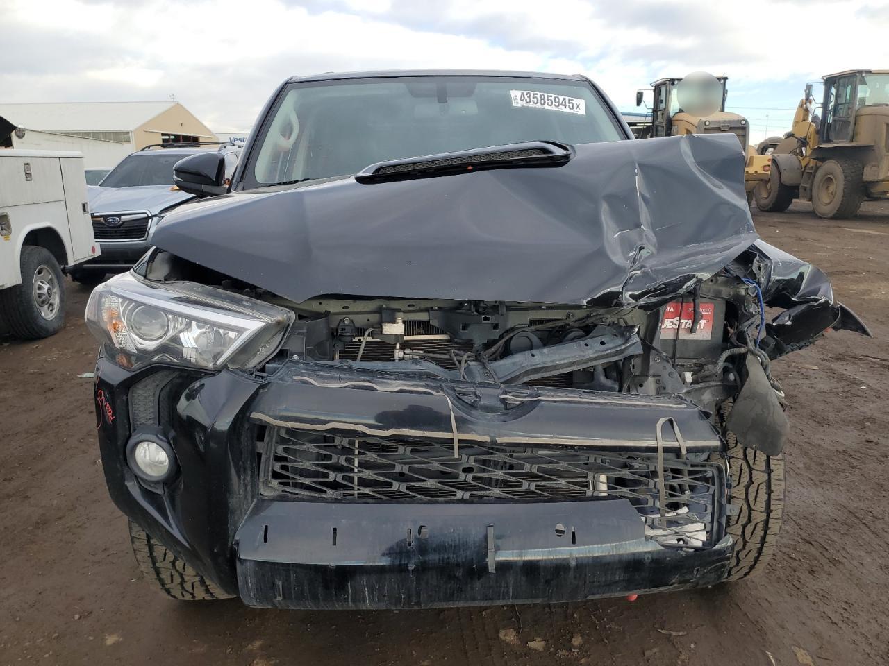 2017 Toyota 4Runner VIN JTEBU5JR6H5458076 Copart auction photo, front end damage thumbnail 5