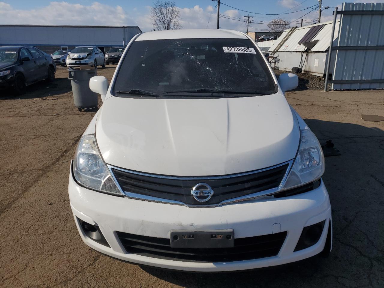 2012 Nissan Versa VIN 3N1BC1CP0CL364203 Copart auction photo, front end / side damage thumbnail 5