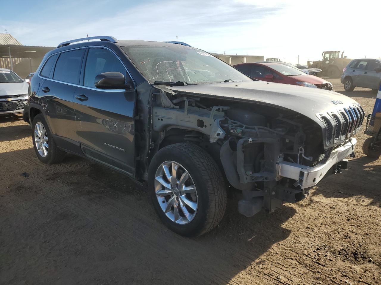 2016 Jeep Grand Cherokee VIN 1C4PJMDS9GW249144 Copart auction photo, front end / side damage thumbnail 4