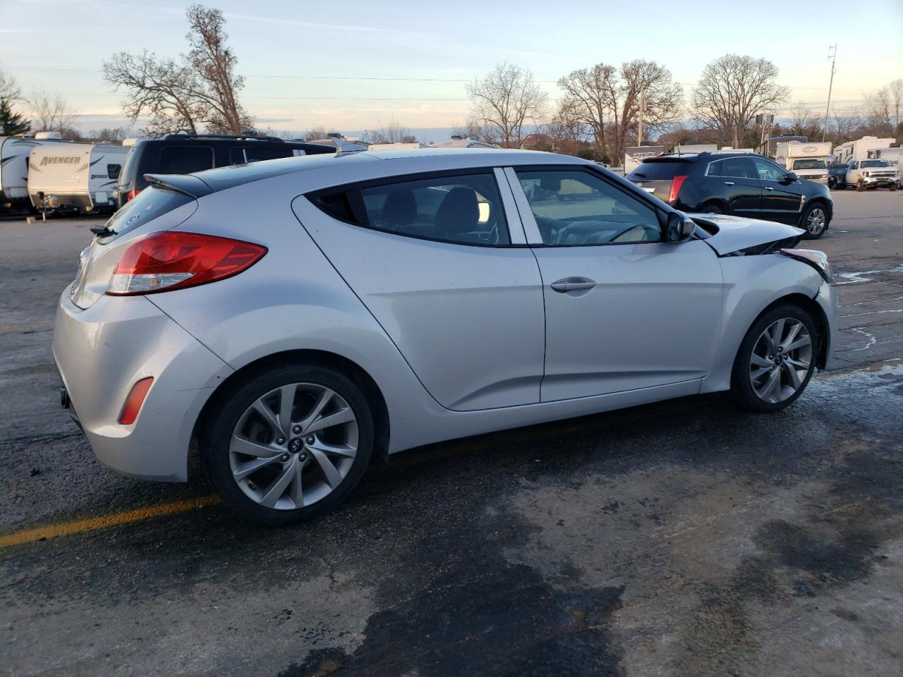 2017 Hyundai Veloster VIN KMHTC6AD1HU317925 Copart auction photo, front end damage thumbnail 3