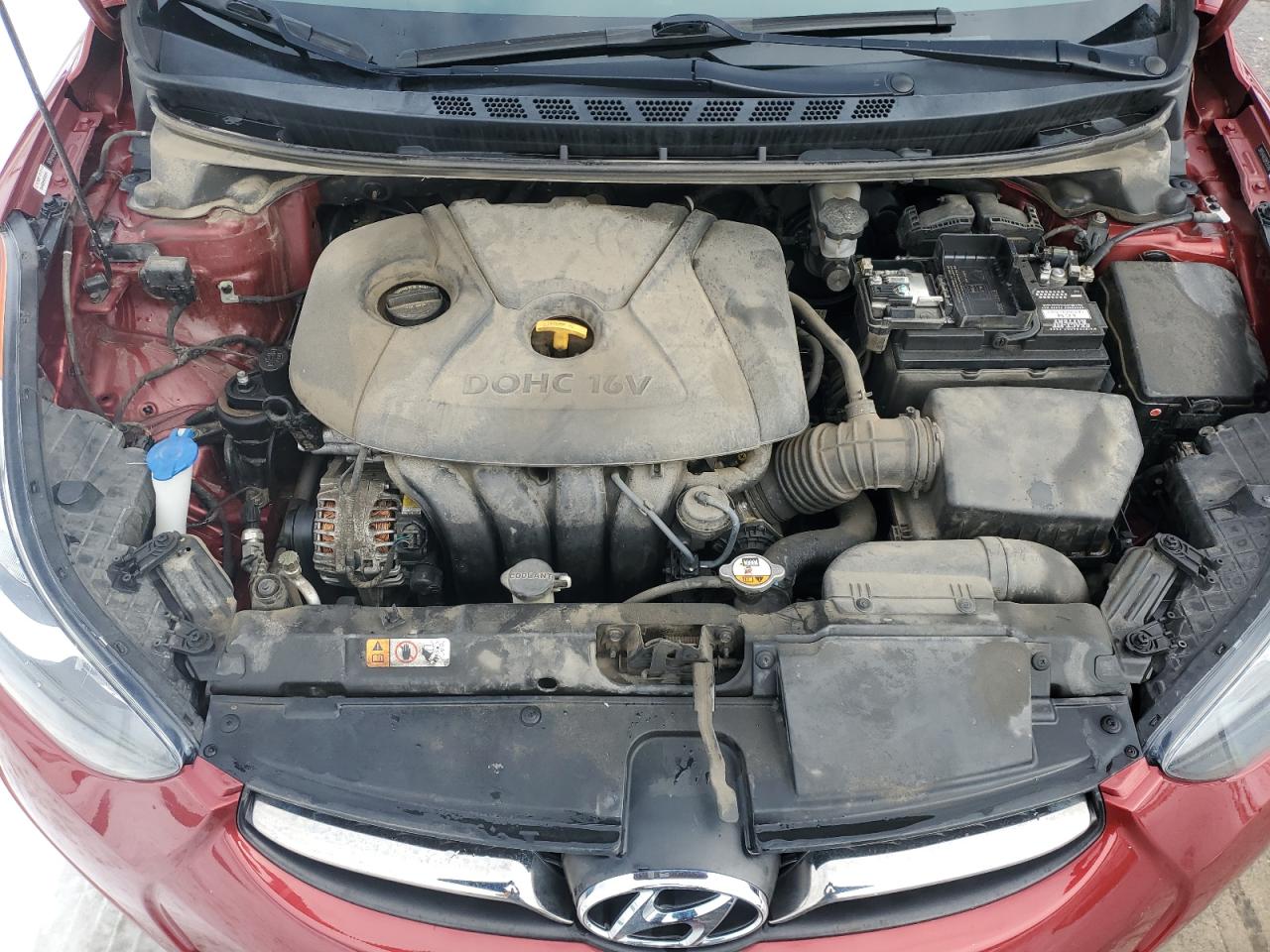 2013 Hyundai Elantra VIN 5NPDH4AE8DH257508 Copart auction photo, rear end damage thumbnail 11