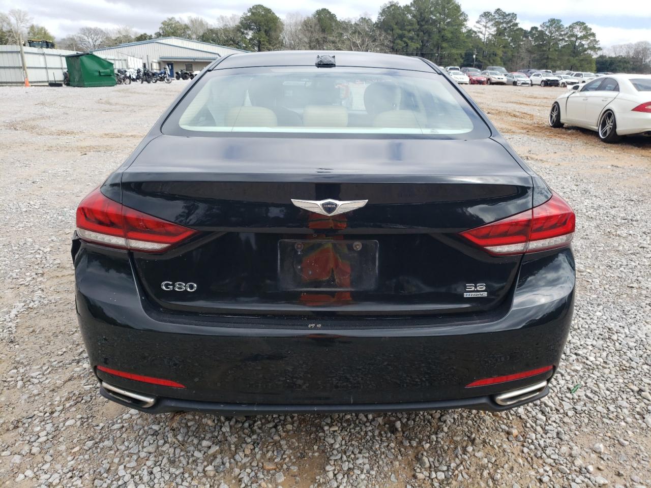 2017 Genesis G80 VIN KMHGN4JE0HU175625 Copart auction photo, front end / side damage thumbnail 6