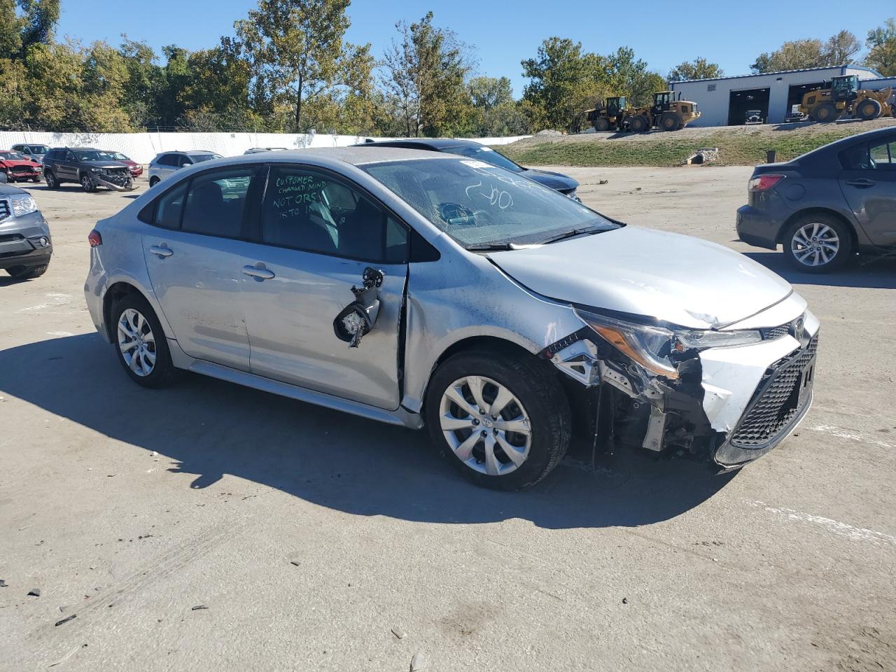 2020 Toyota Corolla VIN 5YFEPRAE2LP093226 Copart auction photo, front end / rear end damage thumbnail 4