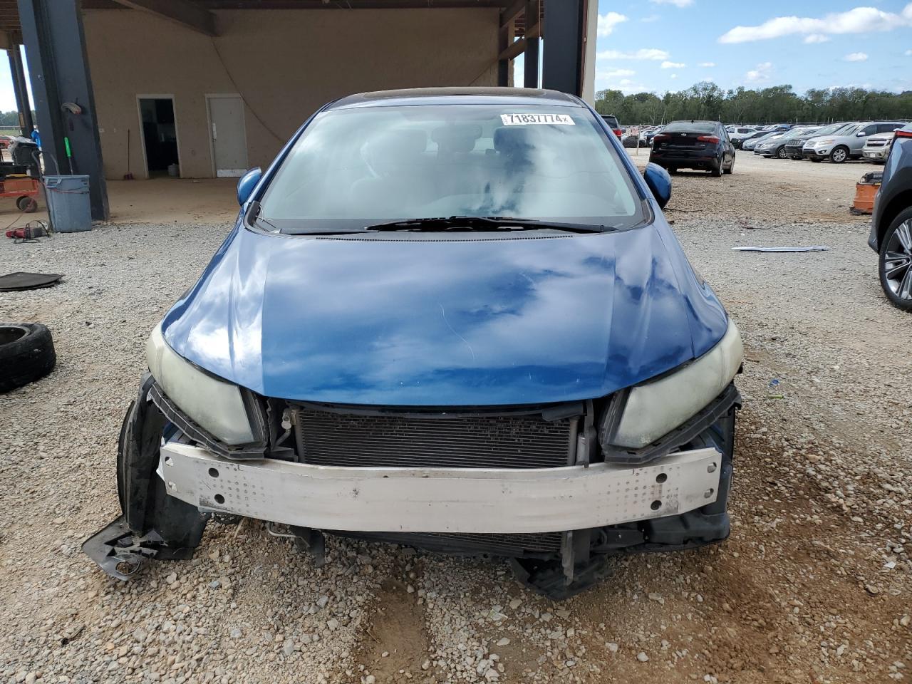 2013 Honda Civic VIN 19XFB2F8XDE228629 Copart auction photo, front end / rear end damage thumbnail 5