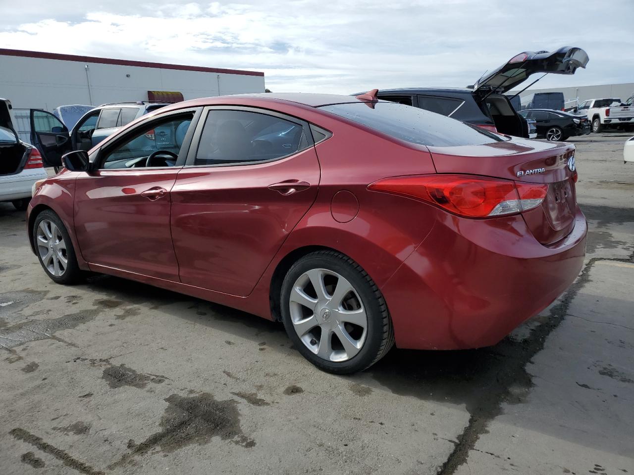 2013 Hyundai Elantra VIN 5NPDH4AE3DH194169 Copart auction photo, side damage thumbnail 2