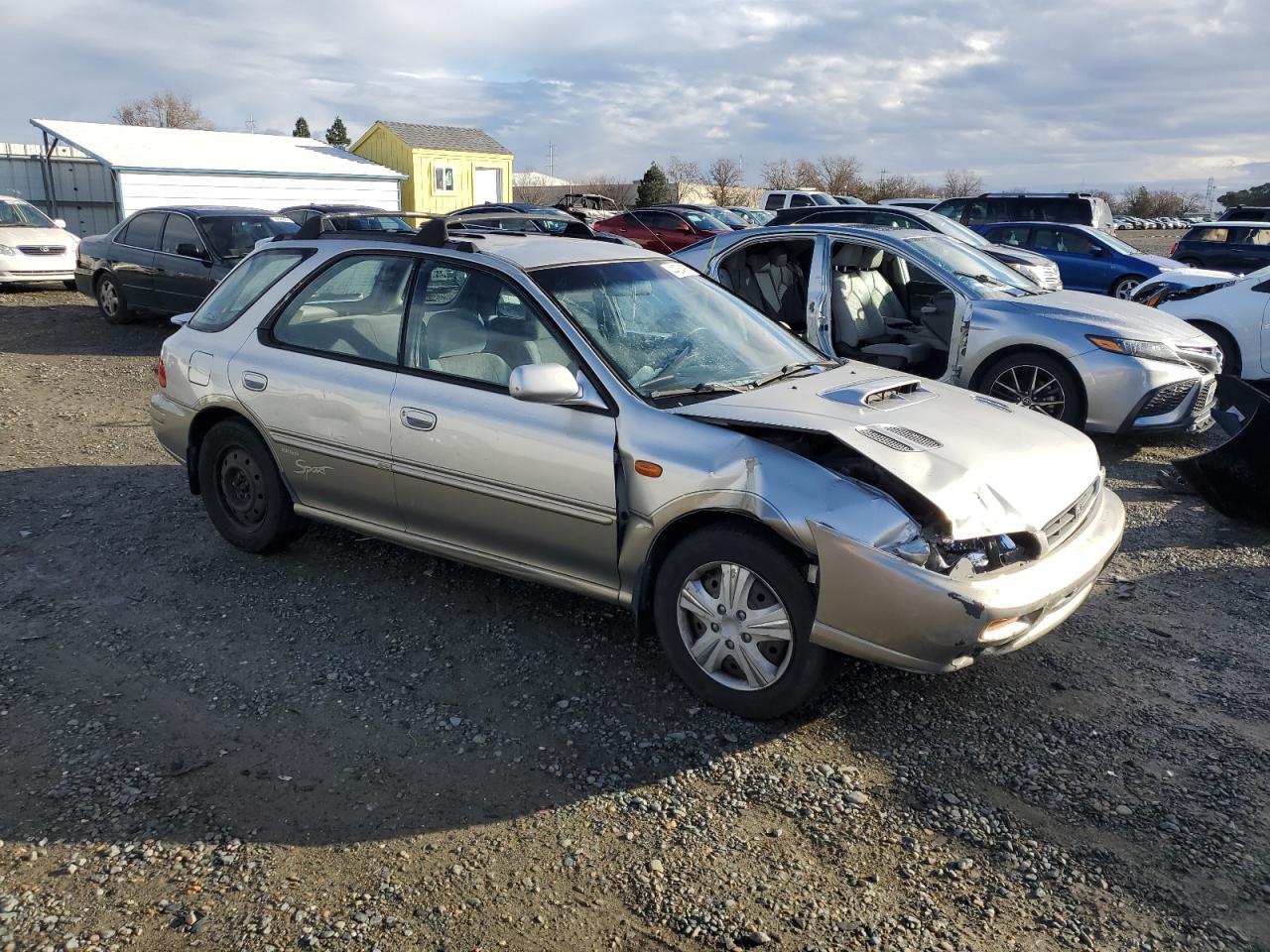 2001 Subaru Impreza VIN JF1GF48571H803935 Copart auction photo, front end damage thumbnail 4