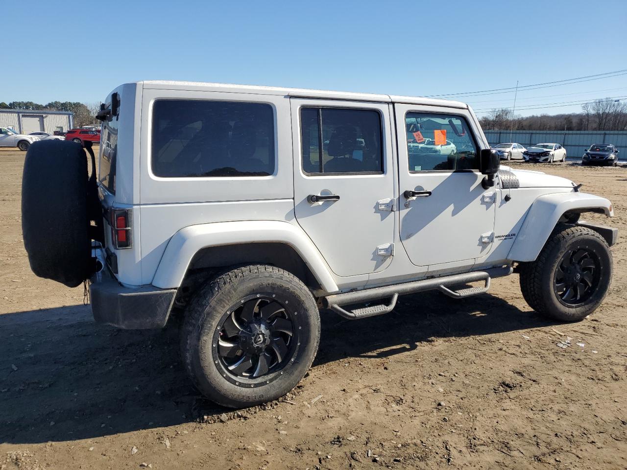 2015 Jeep Wrangler VIN 1C4BJWEG2FL683566 Copart auction photo, side damage thumbnail 3