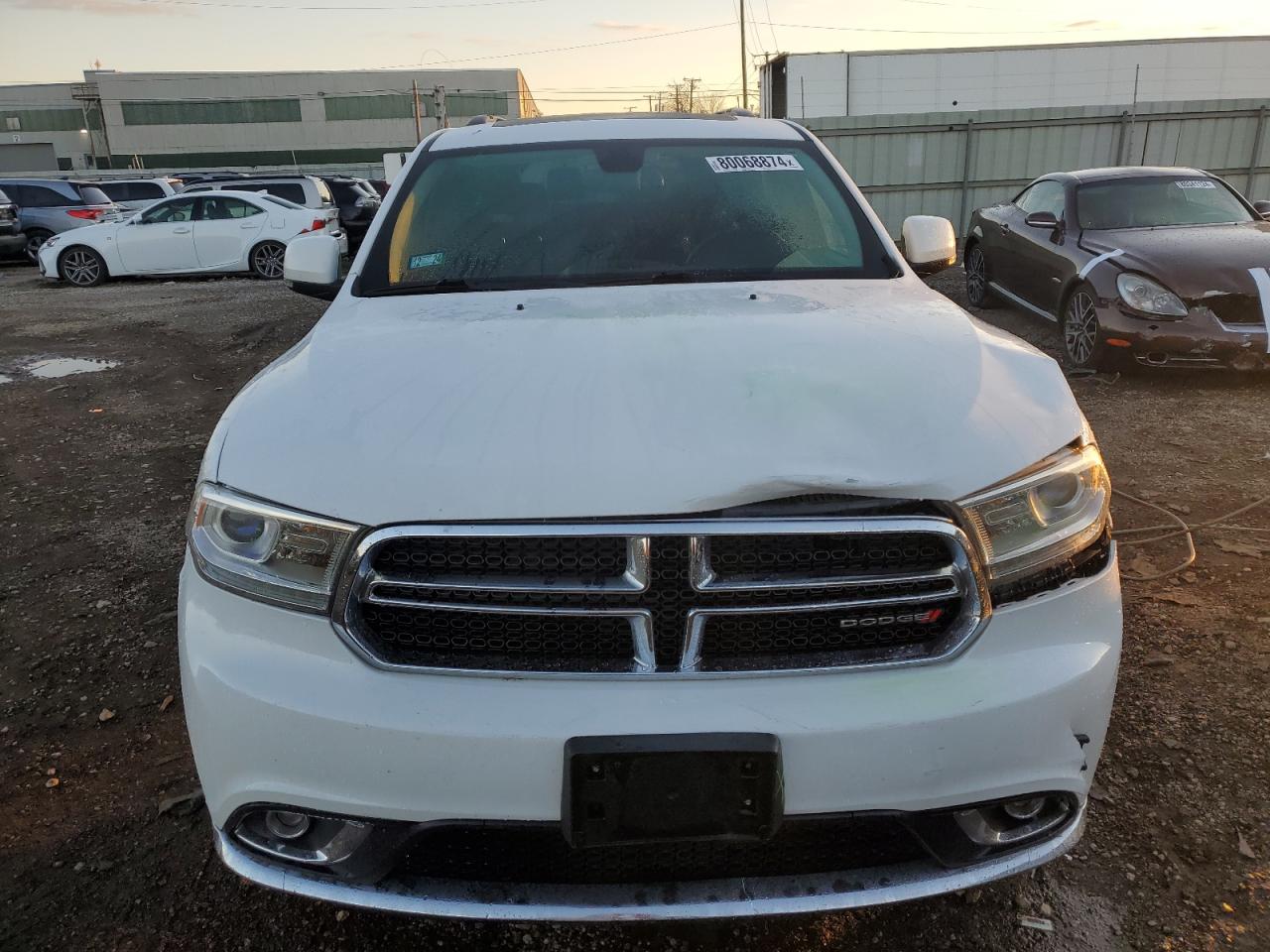 2014 Dodge Durango VIN 1C4RDJDG3EC345182 Copart auction photo, front end damage thumbnail 5