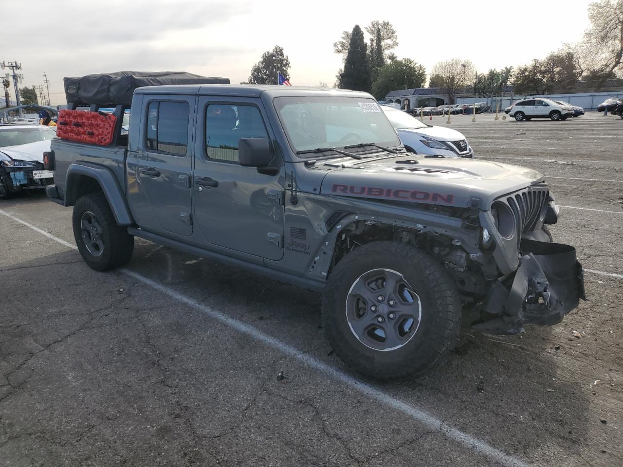 2021 Jeep Gladiator VIN 1C6JJTBG5ML615653 Copart auction photo, undercarriage / front end damage thumbnail 4