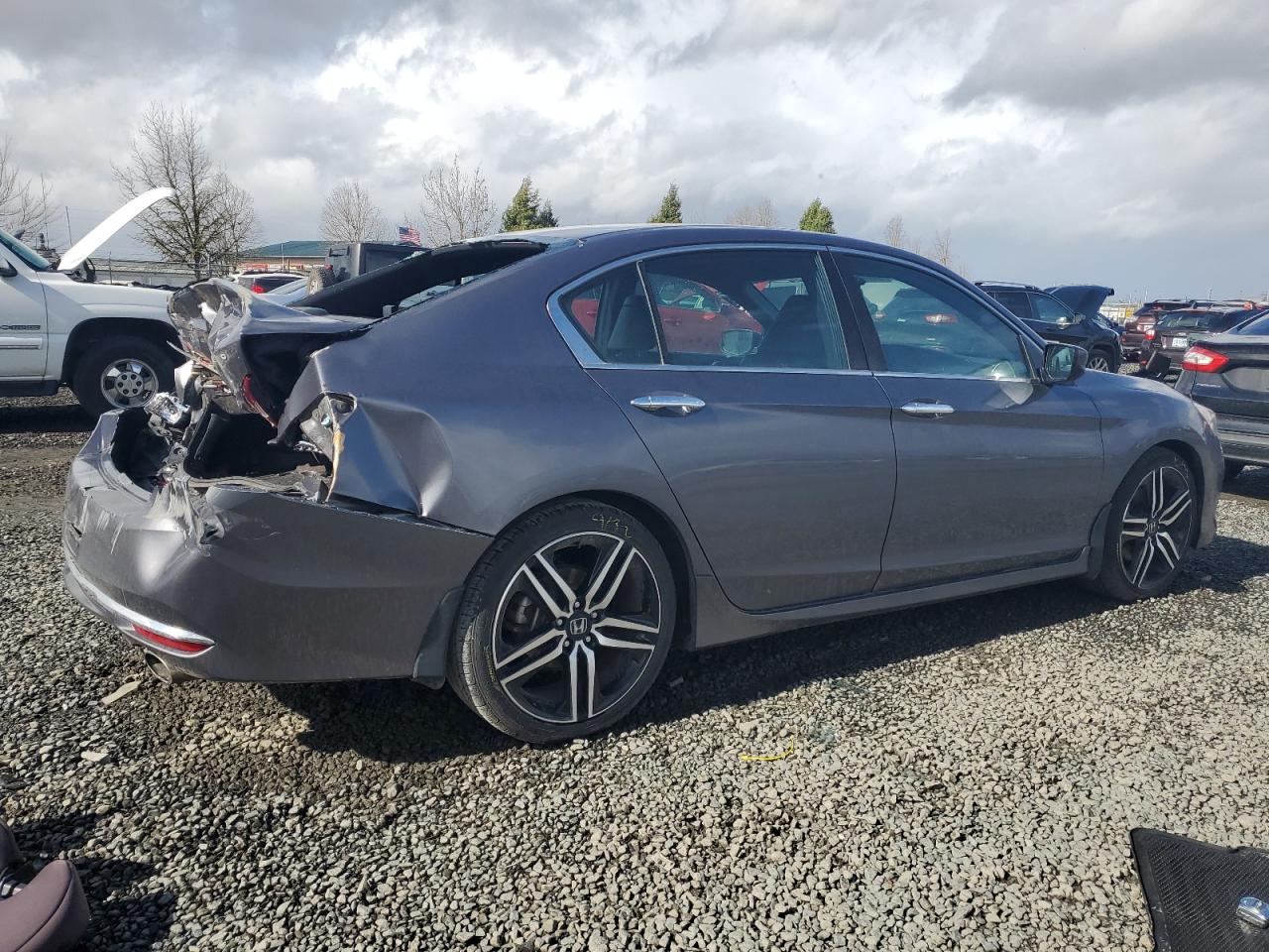 2016 Honda Accord VIN 1HGCR2F55GA109738 Copart auction photo, rear end damage thumbnail 3