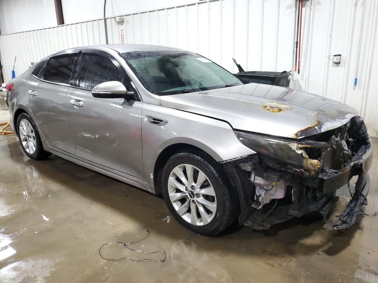 2016 KIA Optima VIN 5XXGU4L38GG114496 Copart auction photo, front end damage thumbnail 4