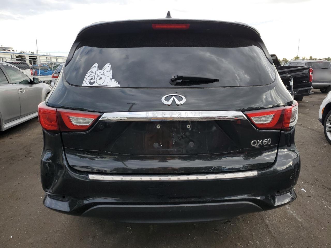 2017 Infiniti QX60 VIN 5N1DL0MM8HC501374 Copart auction photo, hail / all over damage thumbnail 6