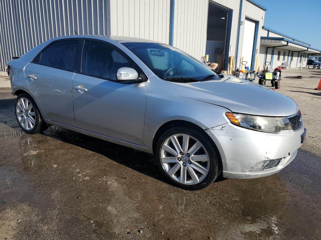 2010 KIA Forte VIN KNAFU4A25A5055065 Copart auction photo, rear end / front end damage thumbnail 4