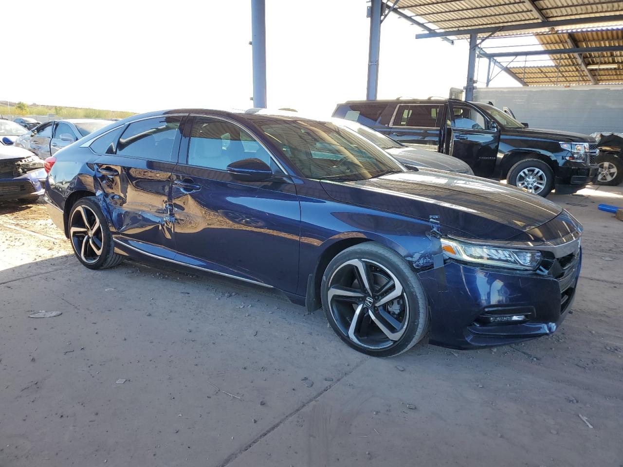 2018 Honda Accord VIN 1HGCV2F51JA040467 Copart auction photo, all over damage thumbnail 4
