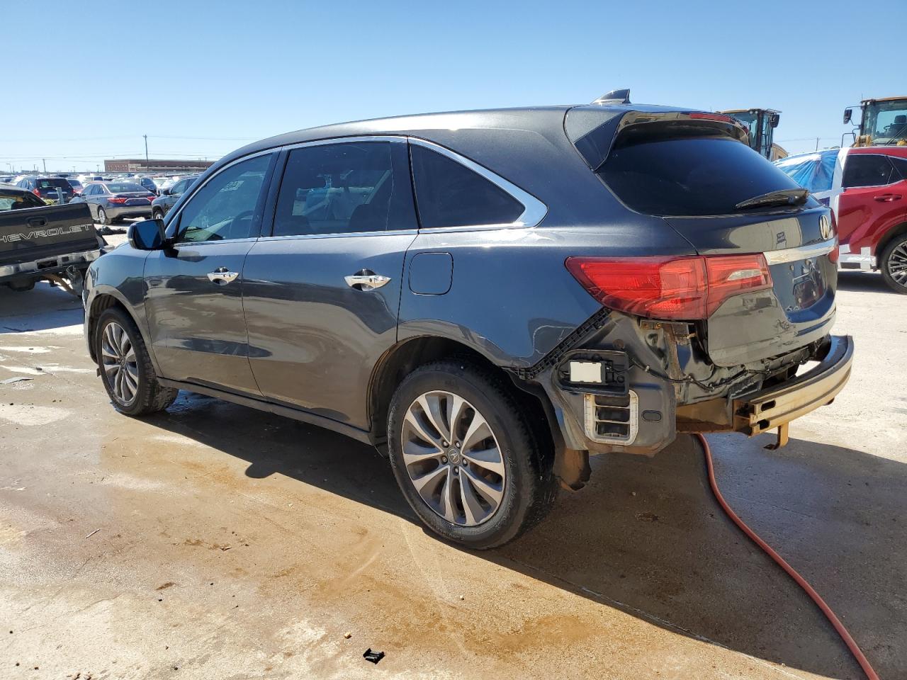 2014 Acura MDX VIN 5FRYD4H48EB032370 Copart auction photo, rear end / side damage thumbnail 2