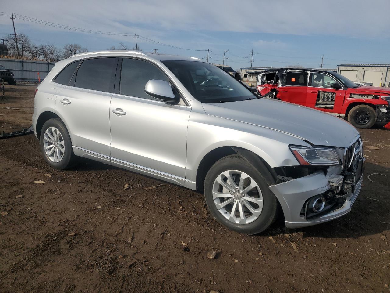2014 Audi Q5 VIN WA1LFAFP1EA127891 Copart auction photo, front end damage thumbnail 4