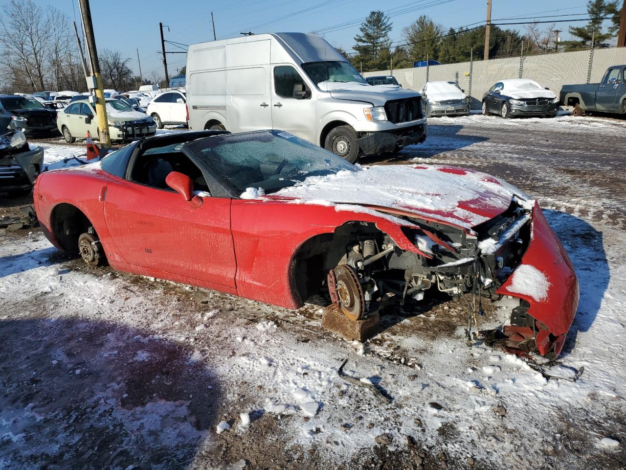 2009 Chevrolet Corvette VIN 1G1YY25W195113162 Copart auction photo, vandalism / front end damage thumbnail 4