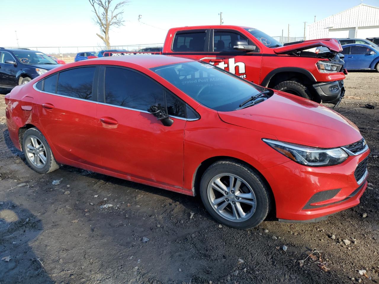 2017 Chevrolet Cruze VIN 1G1BE5SM9H7172482 Copart auction photo, all over damage thumbnail 4