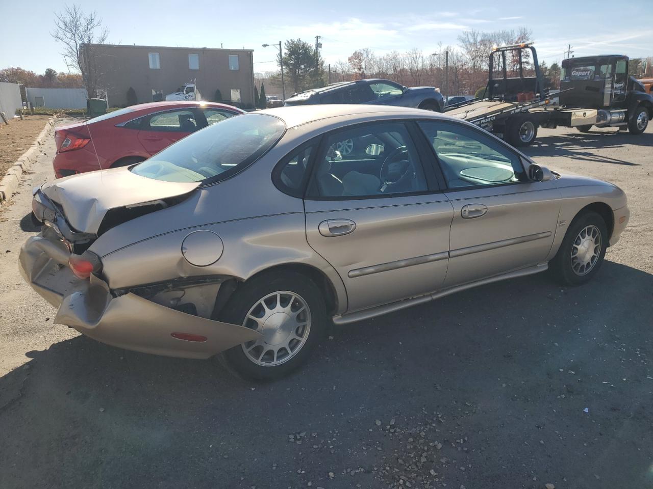 1999 Ford Taurus VIN 1FAFP53S6XA243502 Copart auction photo, rear end damage thumbnail 3