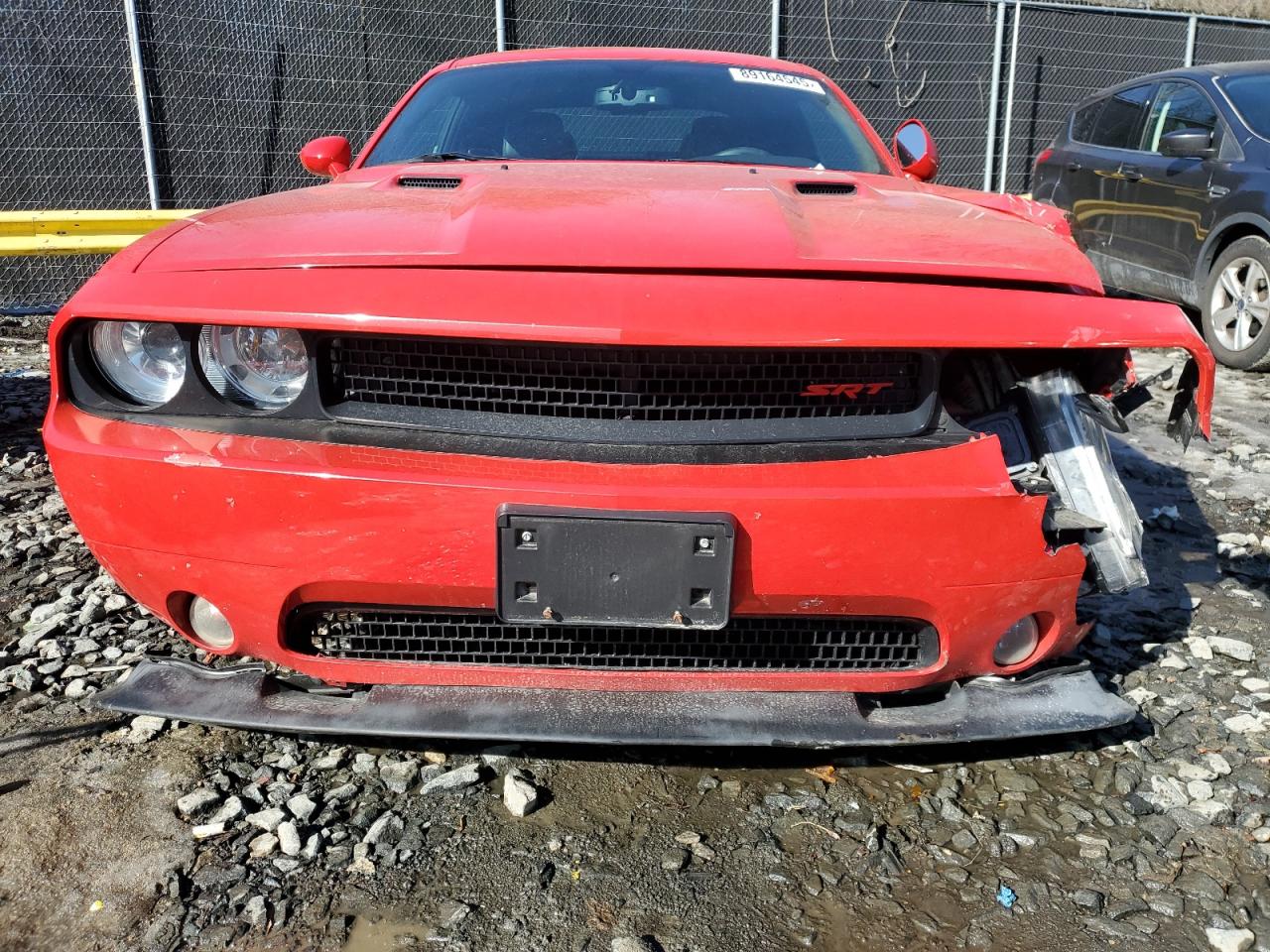 2014 Dodge Challenger VIN 2C3CDYDJ8EH139903 Copart auction photo, front end / undercarriage damage thumbnail 5