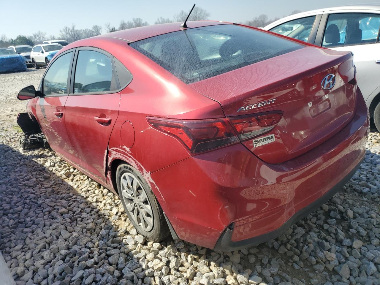 2021 Hyundai Accent VIN 3KPC24A62ME150626 Copart auction photo, front end / side damage thumbnail 3