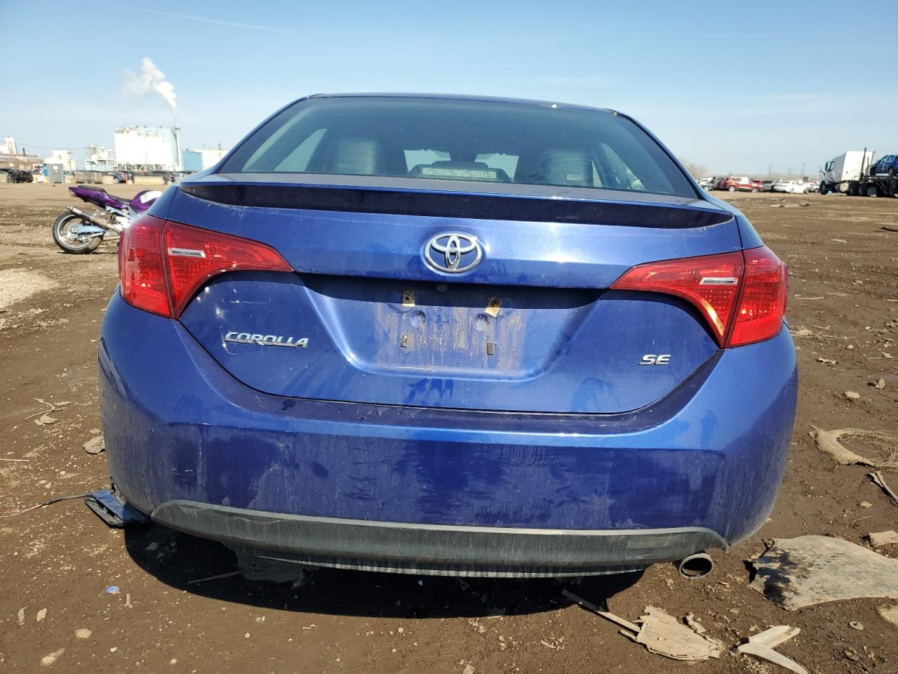 2017 Toyota Corolla VIN 2T1BURHE5HC958697 Copart auction photo, front end / side damage thumbnail 6