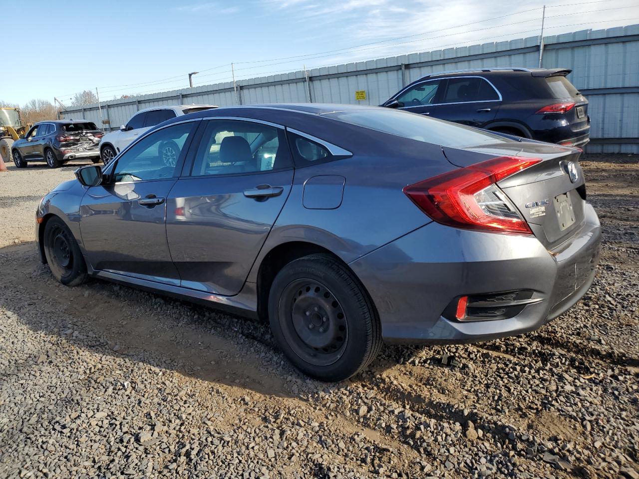 2017 Honda Civic VIN 2HGFC2F57HH574930 Copart auction photo, front end / side damage thumbnail 2