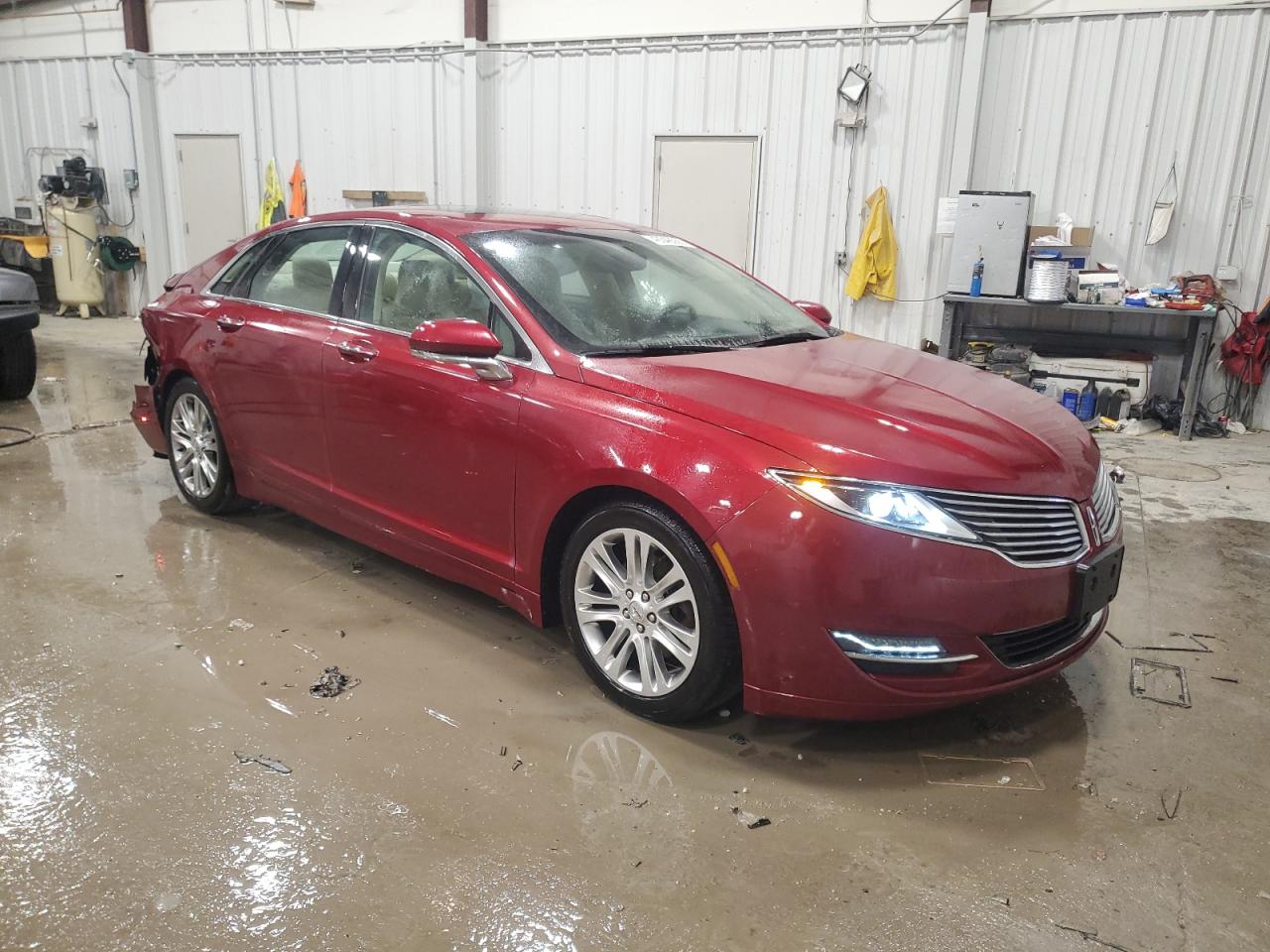 2014 Lincoln MKZ VIN 3LN6L2J96ER807359 Copart auction photo, side / rear end damage thumbnail 4