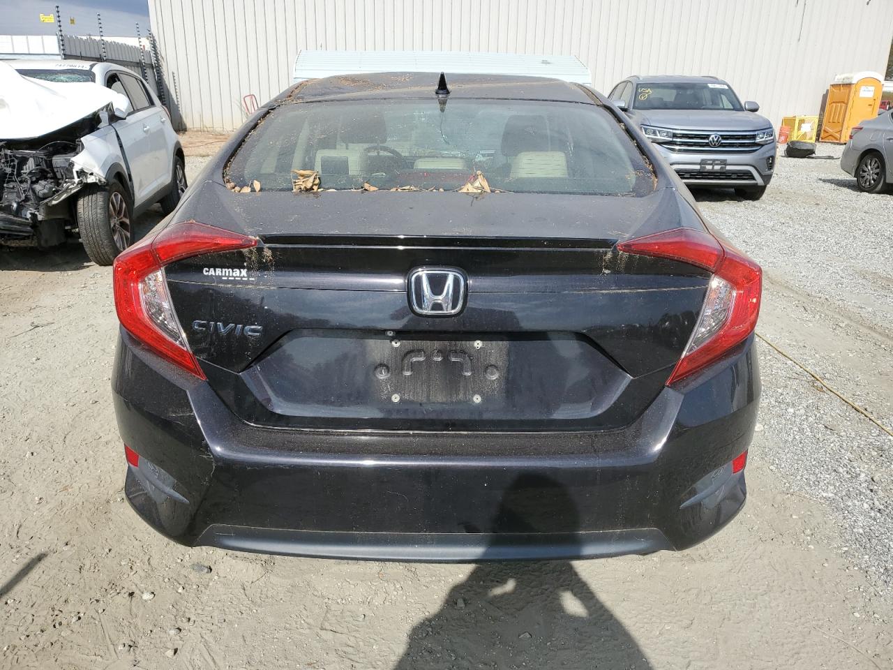 2018 Honda Civic VIN JHMFC1F72JX026554 Copart auction photo, top/roof damage thumbnail 6