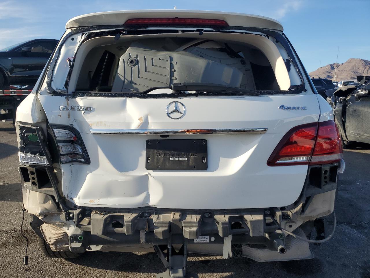 2017 Mercedes-Benz GLE VIN 4JGDA5HB1HA917919 Copart auction photo, rear end damage thumbnail 6