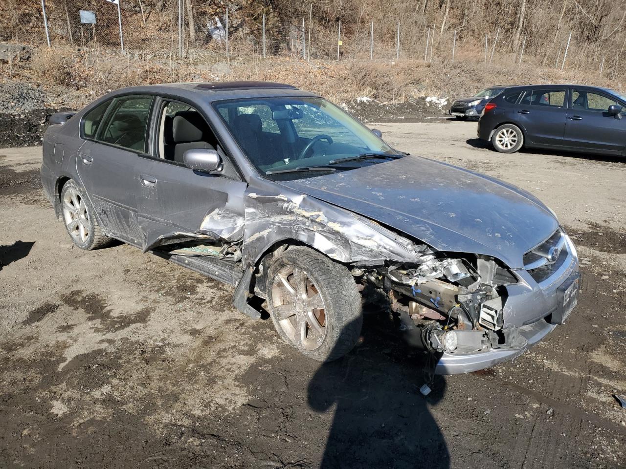 2009 Subaru Legacy VIN 4S3BL616797212341 Copart auction photo, front end / side damage thumbnail 4