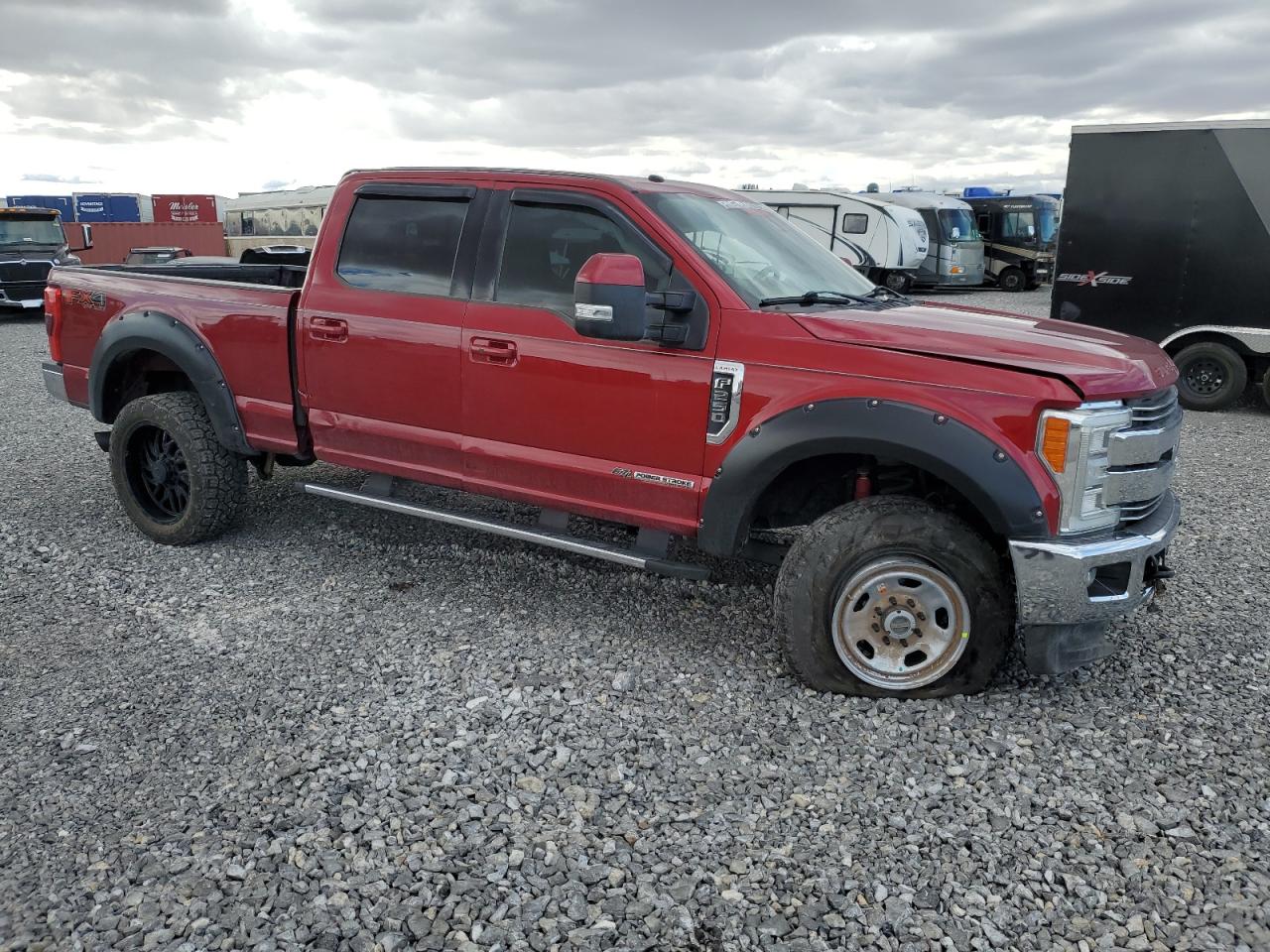 2017 Ford F250 VIN 1FT7W2BT6HED66561 Copart auction photo, front end / undercarriage damage thumbnail 4